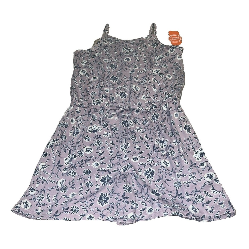 Wonder Nationโ Girls Sleeveless Knit Romper Shorts Purple Size Large ( 10-12 )